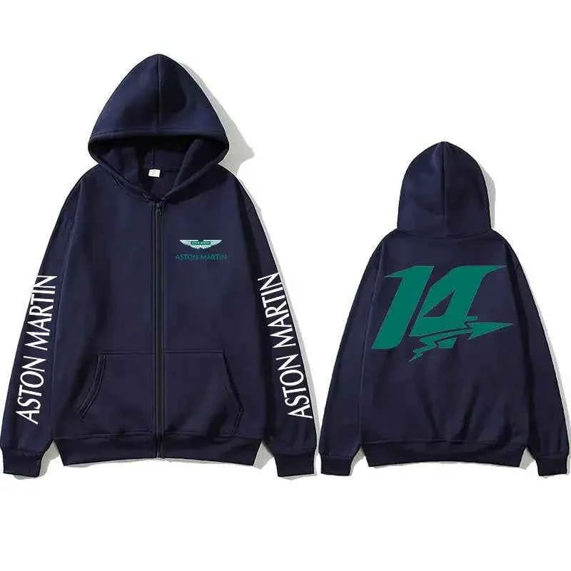 Aston Martin Spring Zipper Hoodie - Breathable, Stylish Sweatshirt for Outdoor Sports & Leisure
