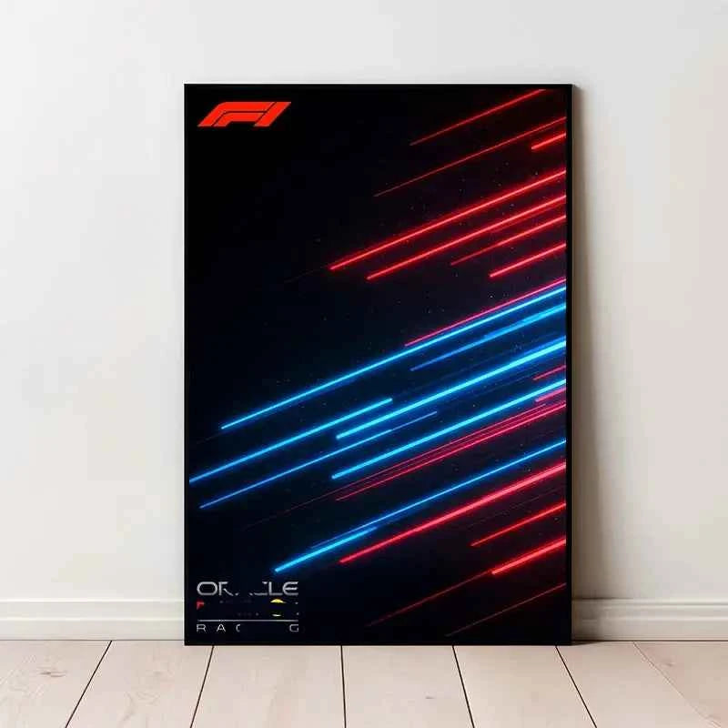 Famous Racing Cars Gradient Canvas Prints - Modern Minimalist Wall Art for Living Room Decor & Gifts