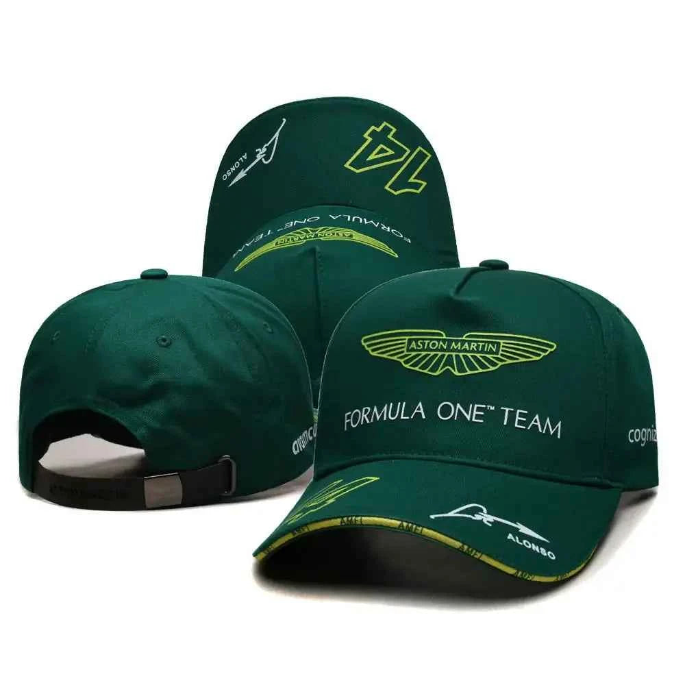 Aston Martin F1 Racing Cap - Fernando Alonso Edition, Stylish Sun Protection Baseball Hat for Outdoor Adventures