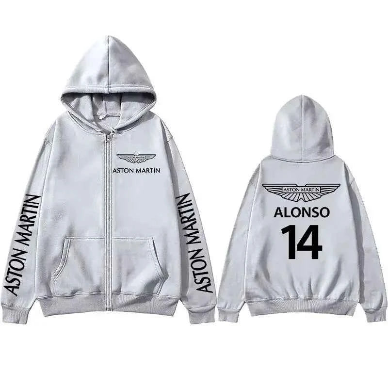Aston Martin Spring Zipper Hoodie - Breathable, Stylish Sweatshirt for Outdoor Sports & Leisure