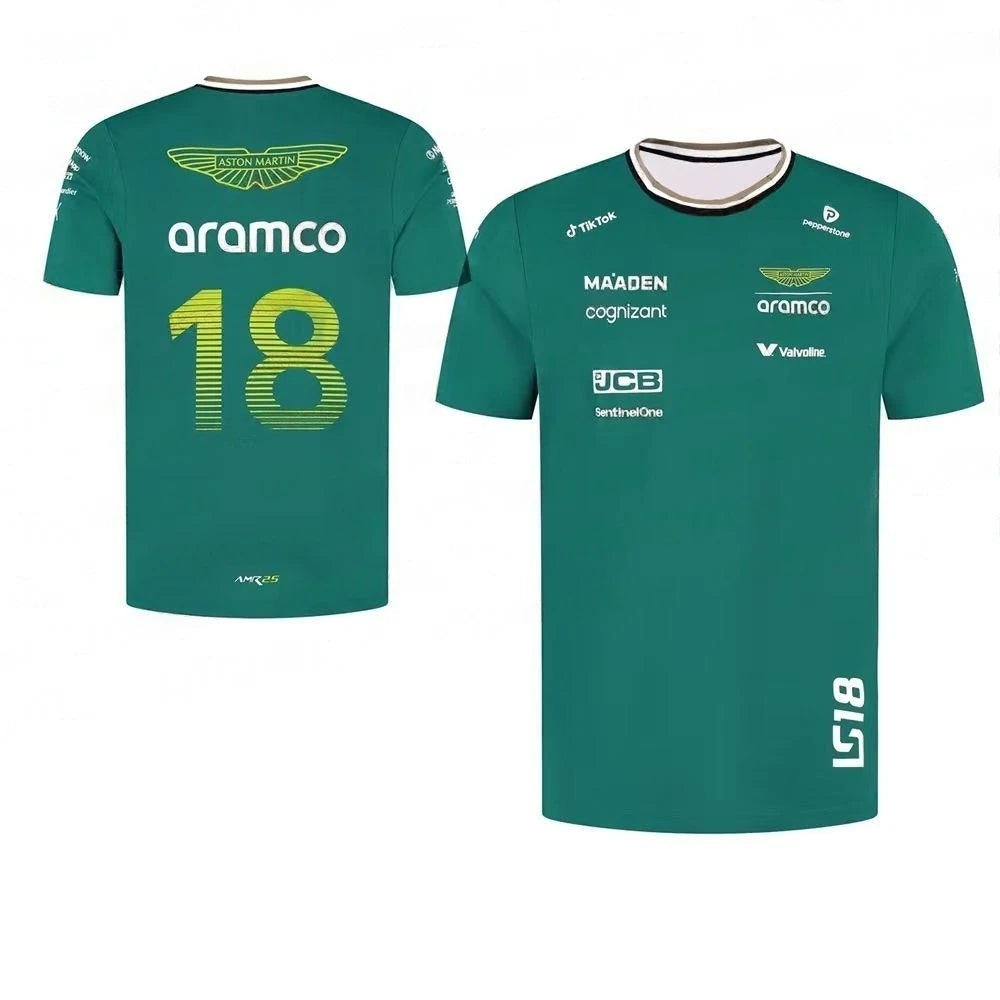 Aston Martin 2026 T-shirt Quick-Drying Motorcycle Silverstone Race Edition Spanish Racer Fernando Alonso 14 Kit Fans T-shirt