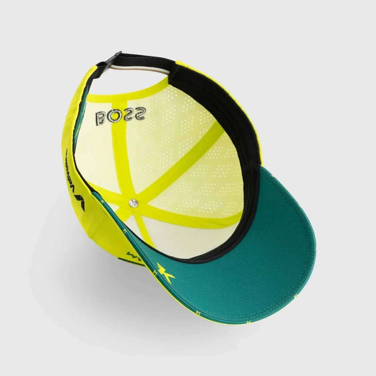 Aston Martin F1 Racing Cap - Fernando Alonso Edition, Stylish Sun Protection Baseball Hat for Outdoor Adventures