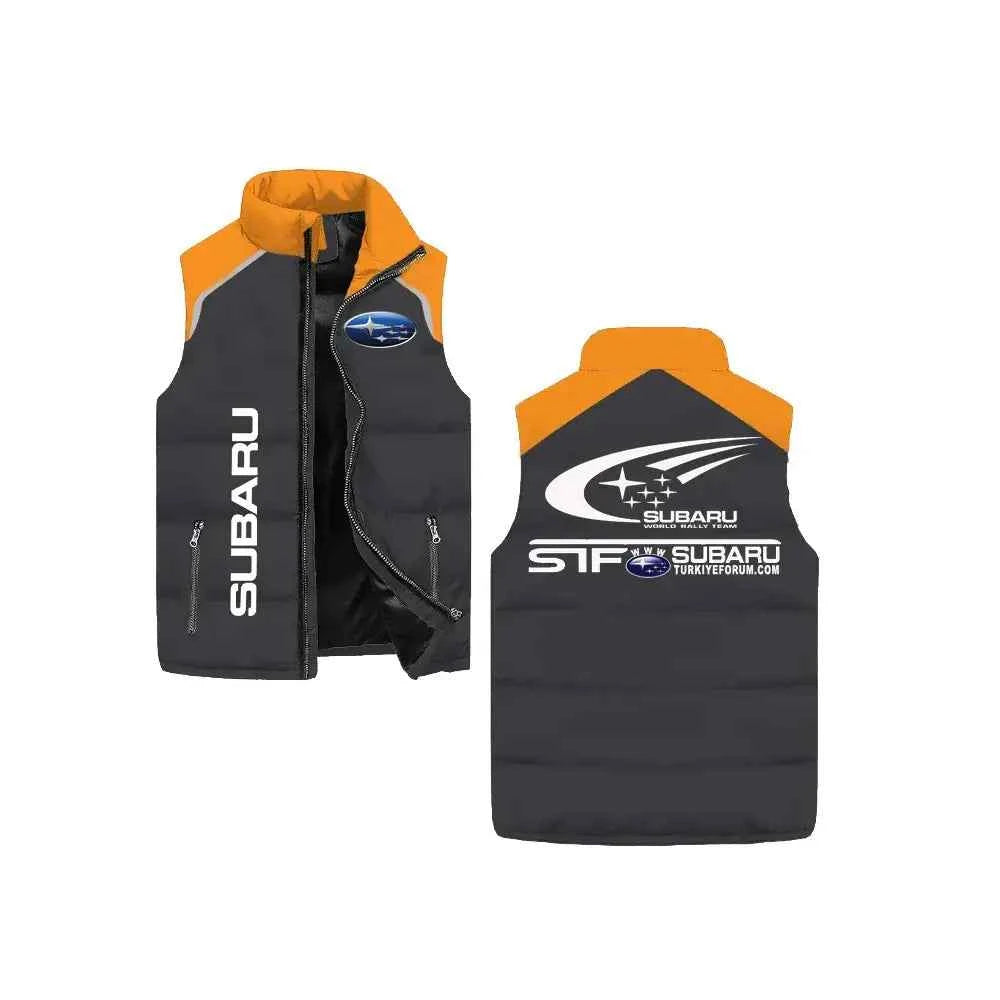 New autumn and winter SUBARU cotton jacket, vest, men's and women's thick warm casual vest, stand up collar jacket, versatile an