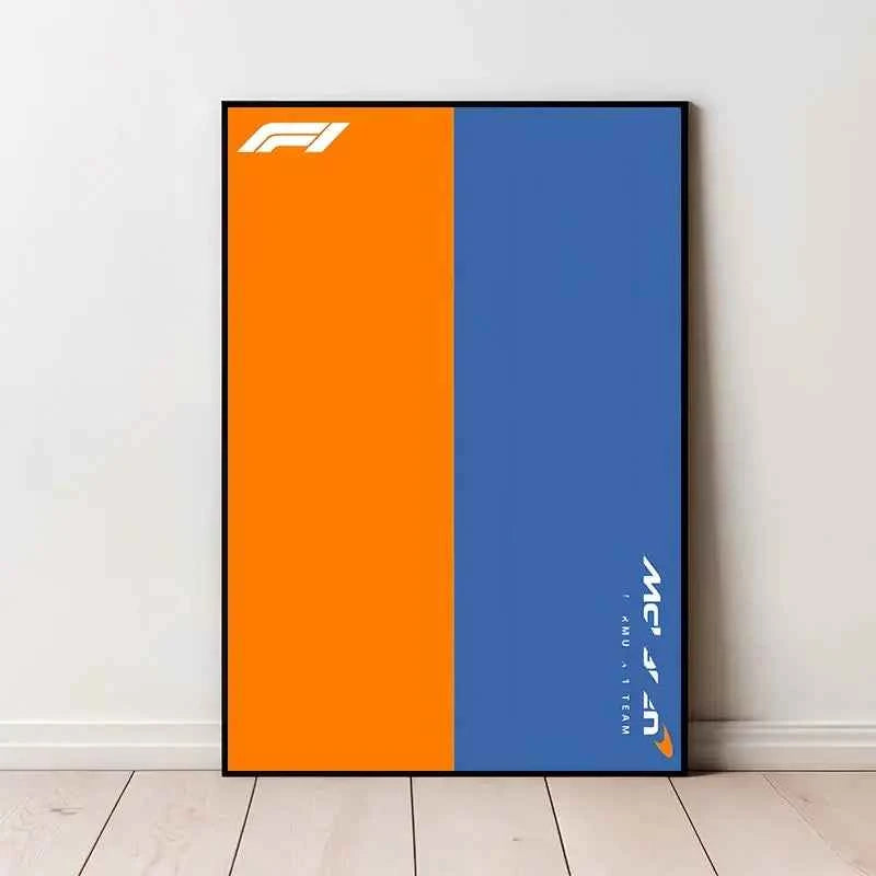 Famous Racing Cars Gradient Canvas Prints - Modern Minimalist Wall Art for Living Room Decor & Gifts