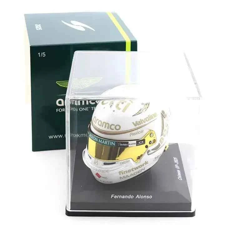 Aston Martin AMR25 Fernando Alonso 2025 F1 Helmet Simulation Model - Custom Resin Toy Gift