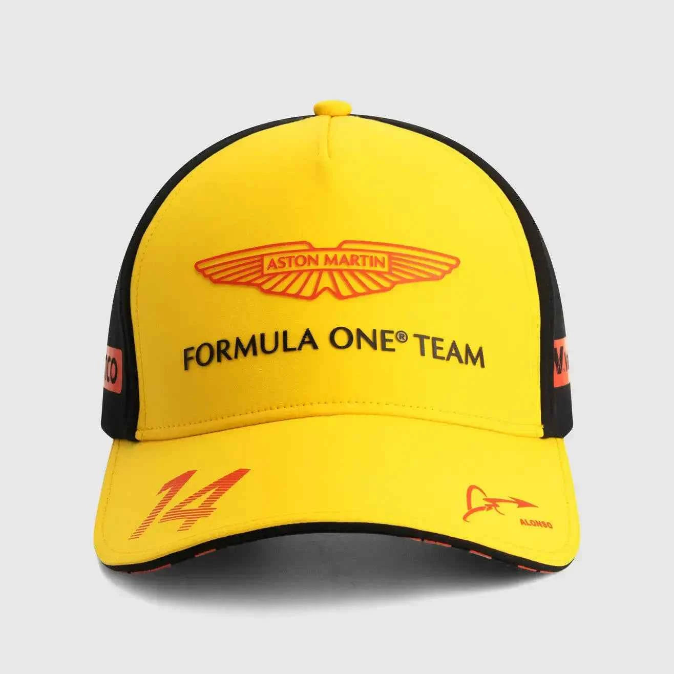 Aston Martin F1 Fernando Alonso Peaked Cap - Outdoor Sports Sun Hat for Men & Women