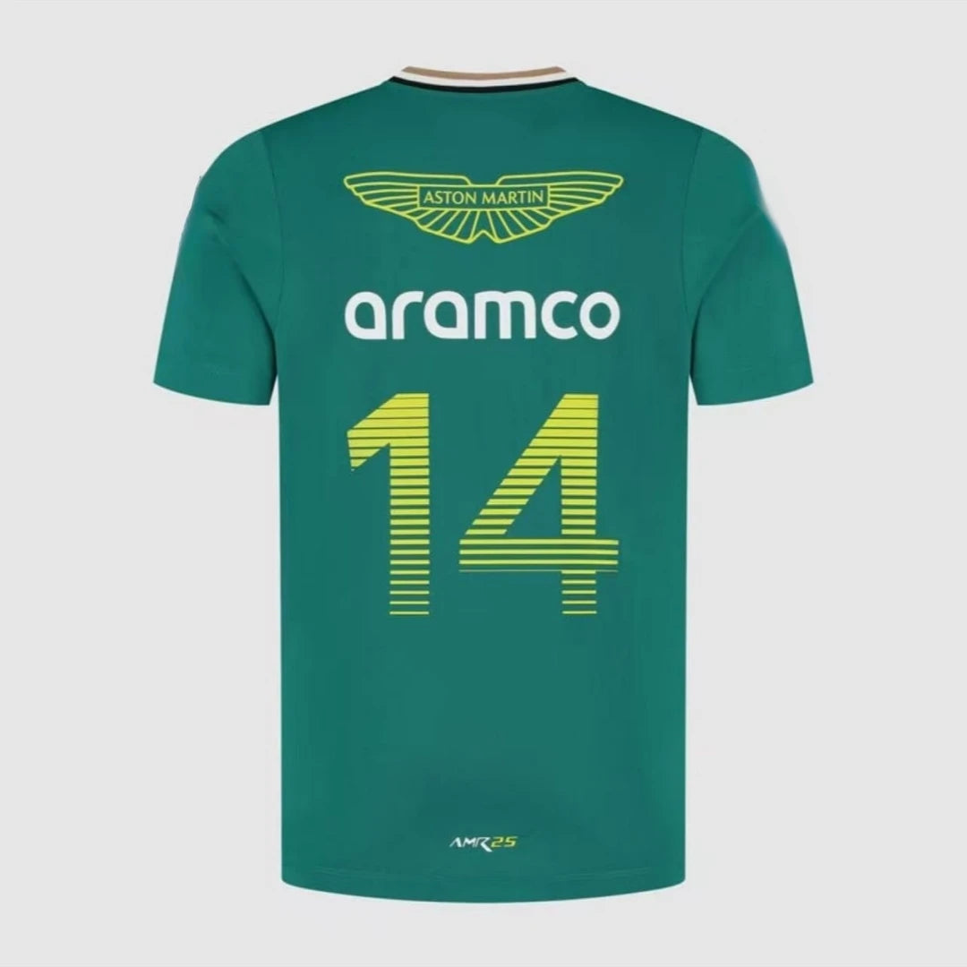 Aston Martin 2026 Fernando Alonso Lance Stroll Driver Summer Casual Fashion T-Shirt Breathable Tee Camiseta Masculina Harajuku
