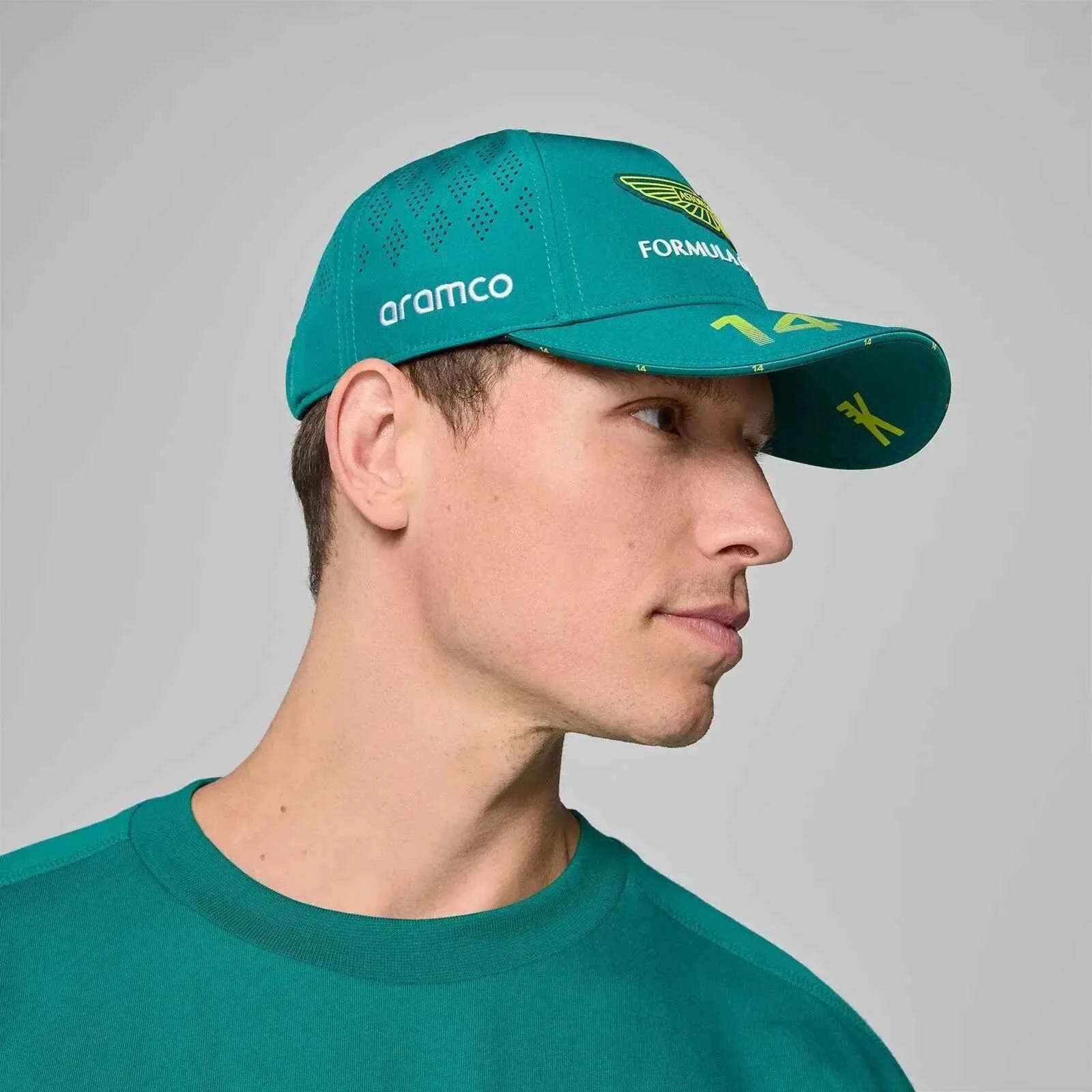Aston Martin Racing Baseball Cap - Fernando Alonso Style, UV Protection, Daily Comfort & Training Sun Hat