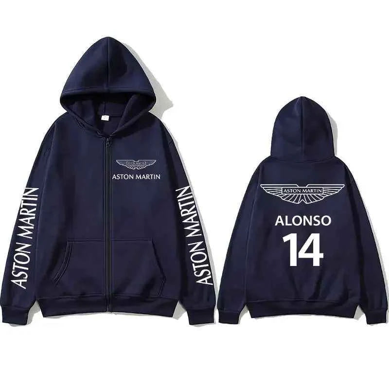 Aston Martin Spring Zipper Hoodie - Breathable, Stylish Sweatshirt for Outdoor Sports & Leisure