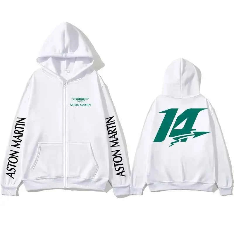 Aston Martin Spring Zipper Hoodie - Breathable, Stylish Sweatshirt for Outdoor Sports & Leisure