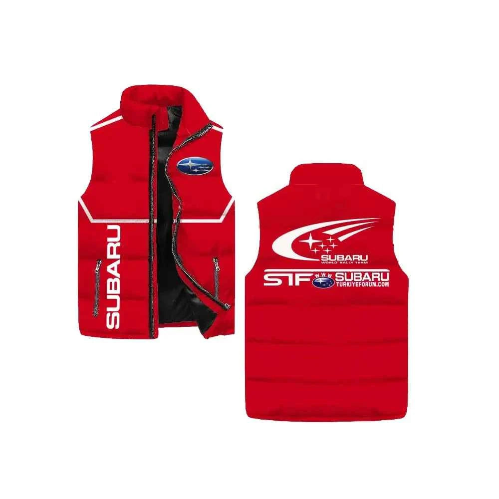 New autumn and winter SUBARU cotton jacket, vest, men's and women's thick warm casual vest, stand up collar jacket, versatile an