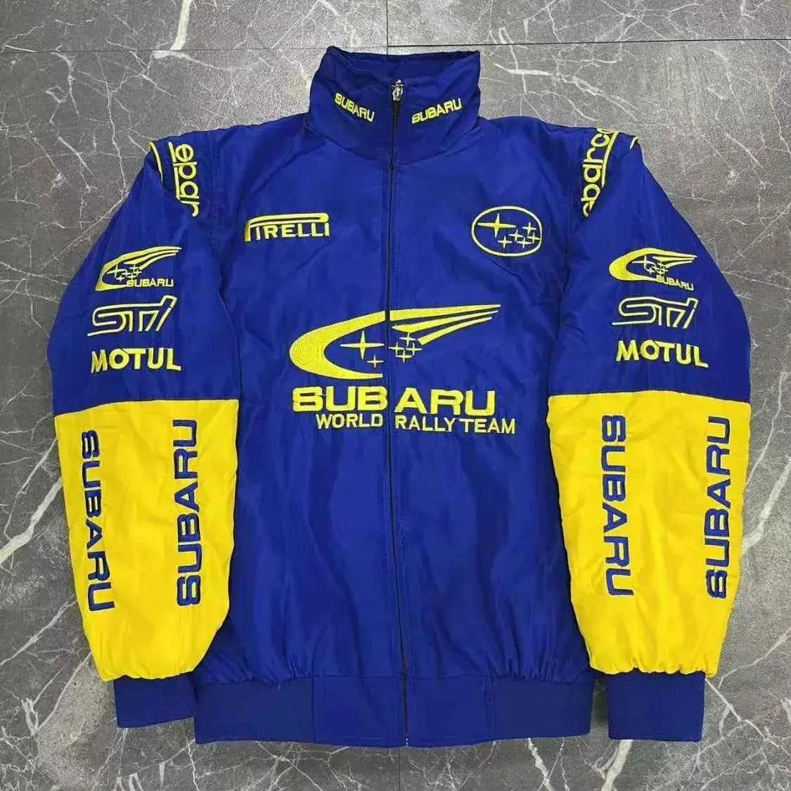 Subaru F1 Racing Jacket - Embroidered Long Sleeve Windbreaker for Men & Women