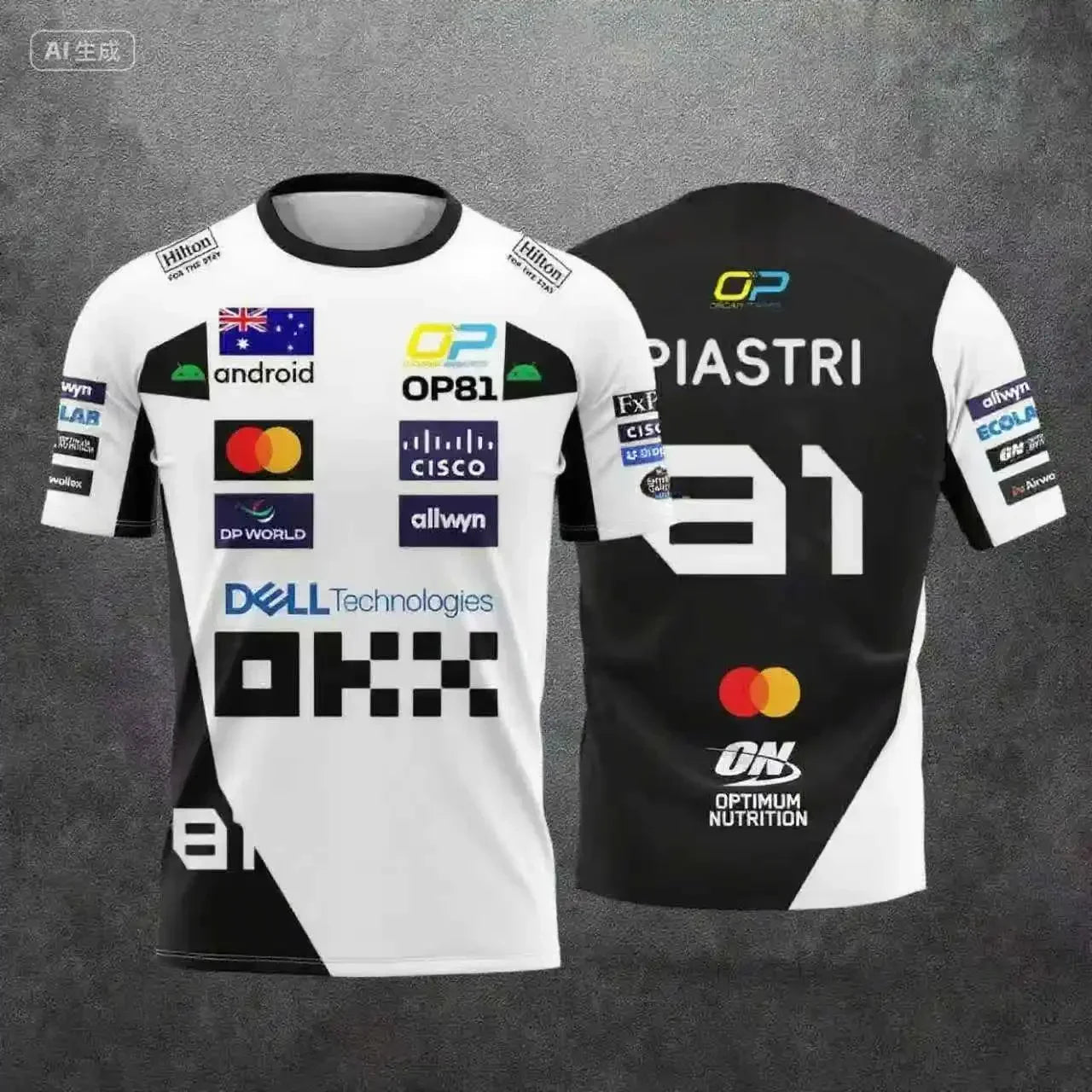 Lando Norris No. 4 nueva camiseta de estilo Racing 2025, ropa de carreras de deportes extremos, ropa deportiva transpirable