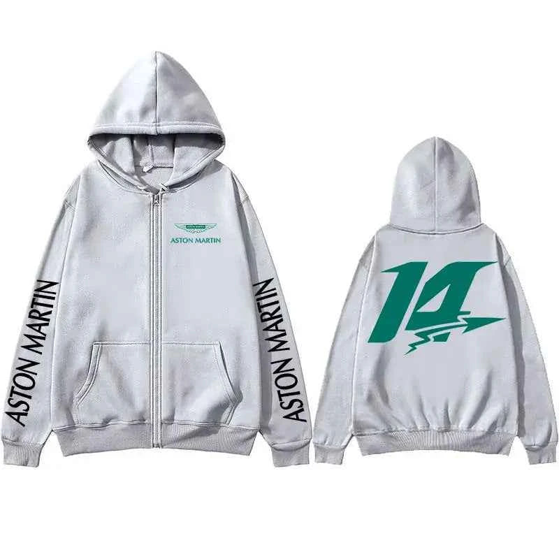 Aston Martin Spring Zipper Hoodie - Breathable, Stylish Sweatshirt for Outdoor Sports & Leisure