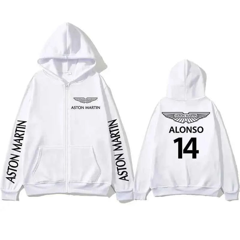 Aston Martin Spring Zipper Hoodie - Breathable, Stylish Sweatshirt for Outdoor Sports & Leisure
