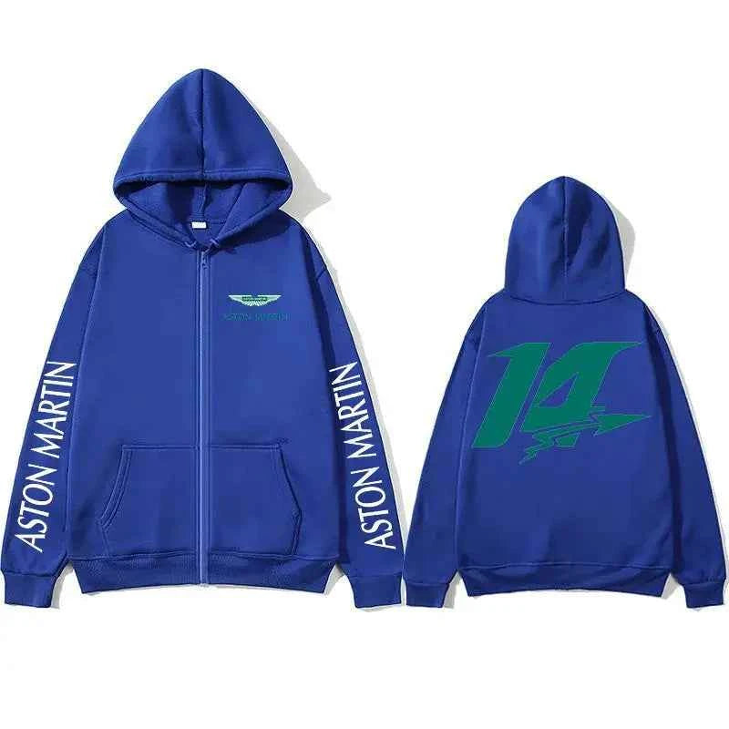 Aston Martin Spring Zipper Hoodie - Breathable, Stylish Sweatshirt for Outdoor Sports & Leisure