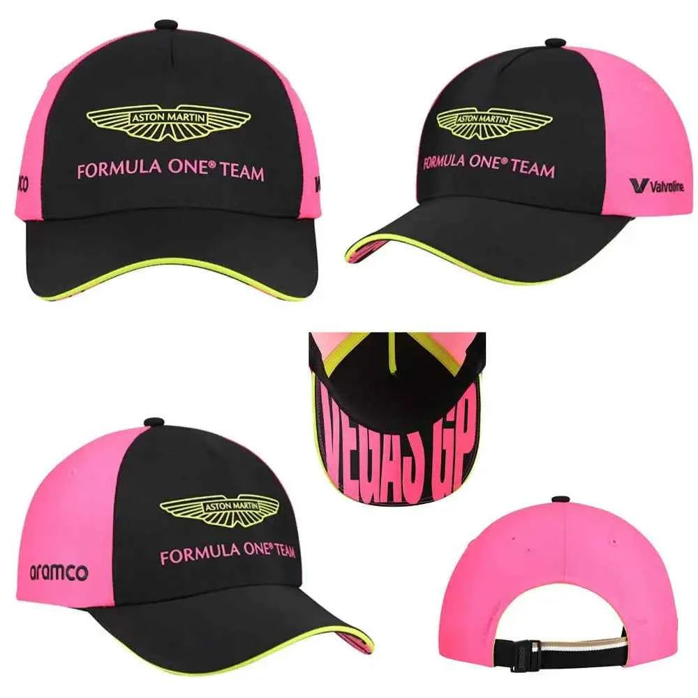 Aston Martin F1 Fernando Alonso Peaked Cap - Outdoor Sports Sun Hat for Men & Women