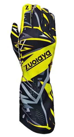 Kart long racing gloves with anti slip lightweight, full palm silicone wear-resistant  can be patterned on the outer seam logo