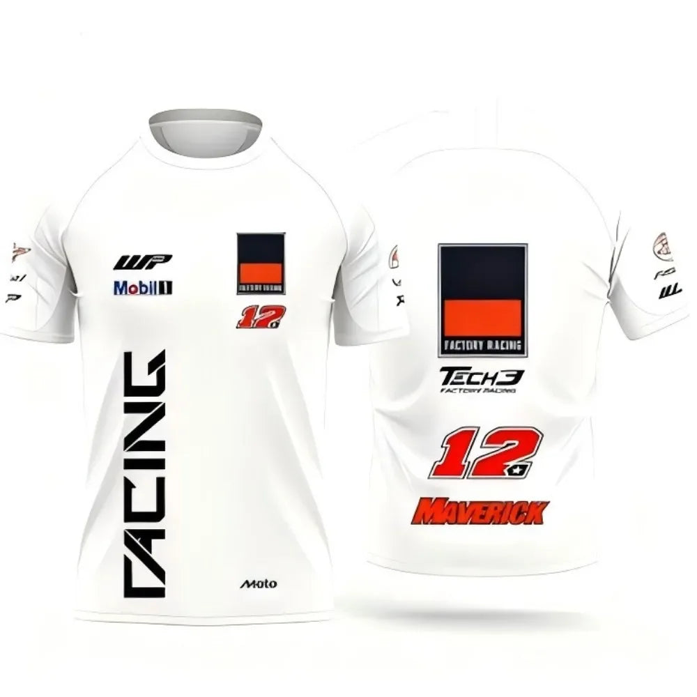 Summer Breathable Quick-drying Motorcycle Race No. 37 2025 Pedro Acosta Men's and Women's Casual short-sleeved Sport T-shirt