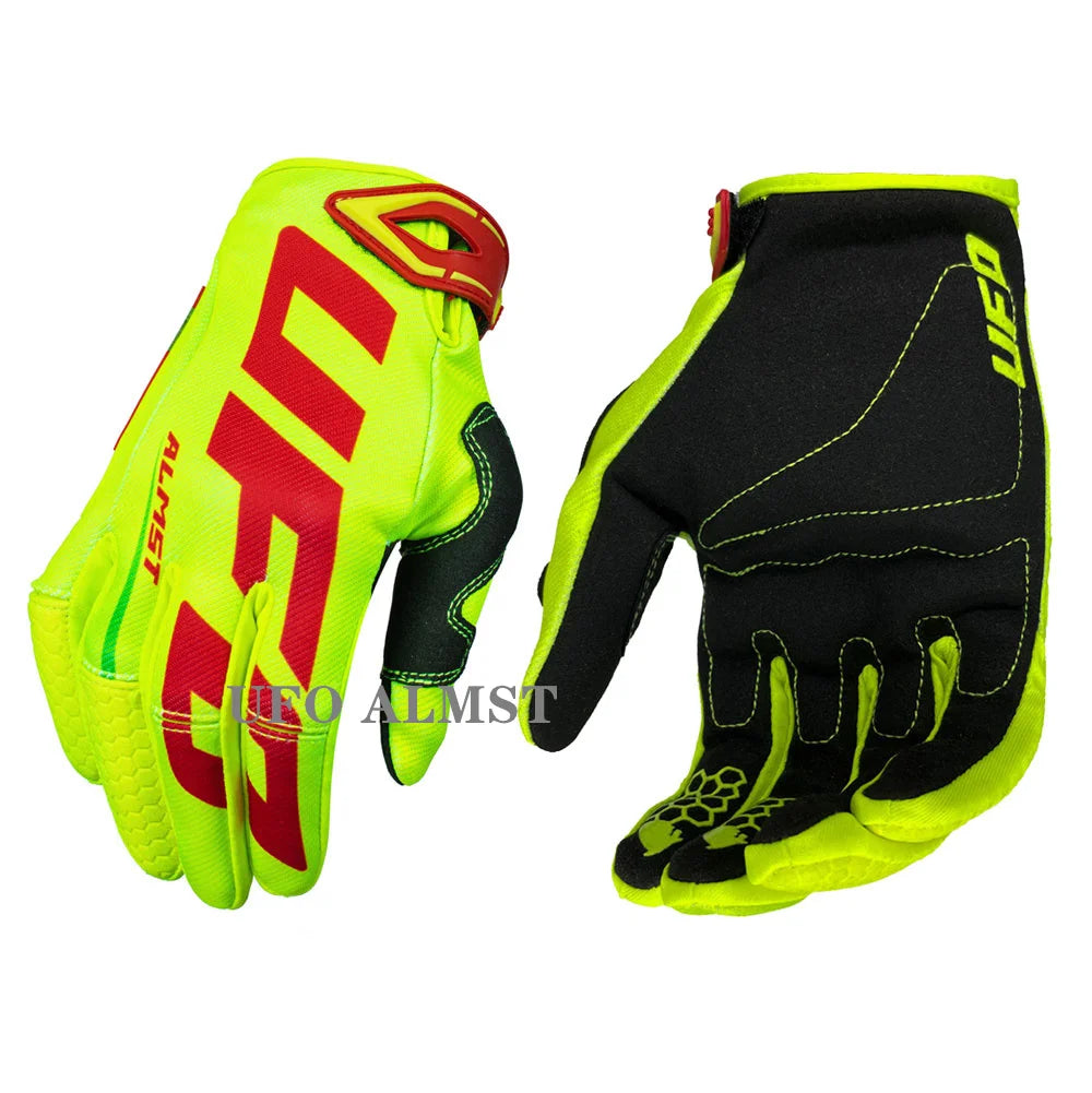 UFO Almst Off-road Motorcycle Gloves Mens Women Mountain Bike Gloves BMX ATV UTV Guantes Soft Breathable Motocross Racing Gloves