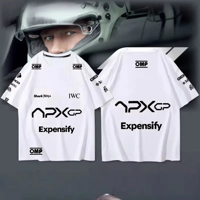 2025 New Brad Pitt F1 men's and women's movie T-shirt, outdoor sports, casual and comfortable shirt, 3D printed, quick-drying